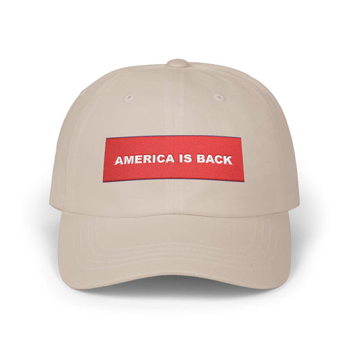 AMERICA IS BACK — Patriot Dad Hat