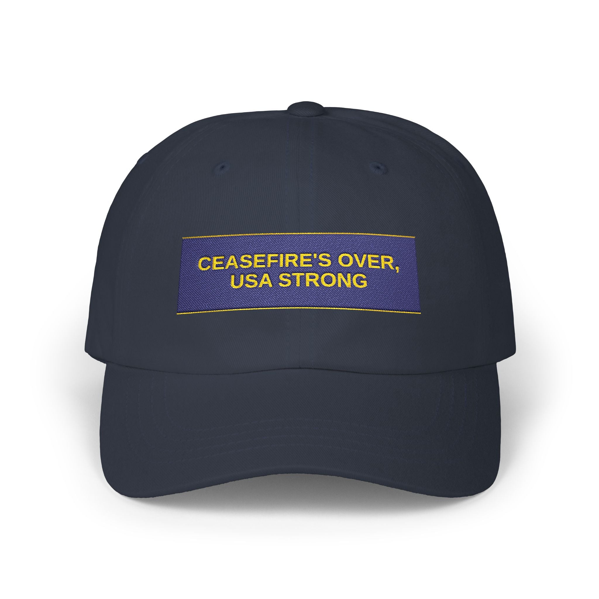 CEASEFIRE'S OVER, USA STRONG — Patriot Dad Hat