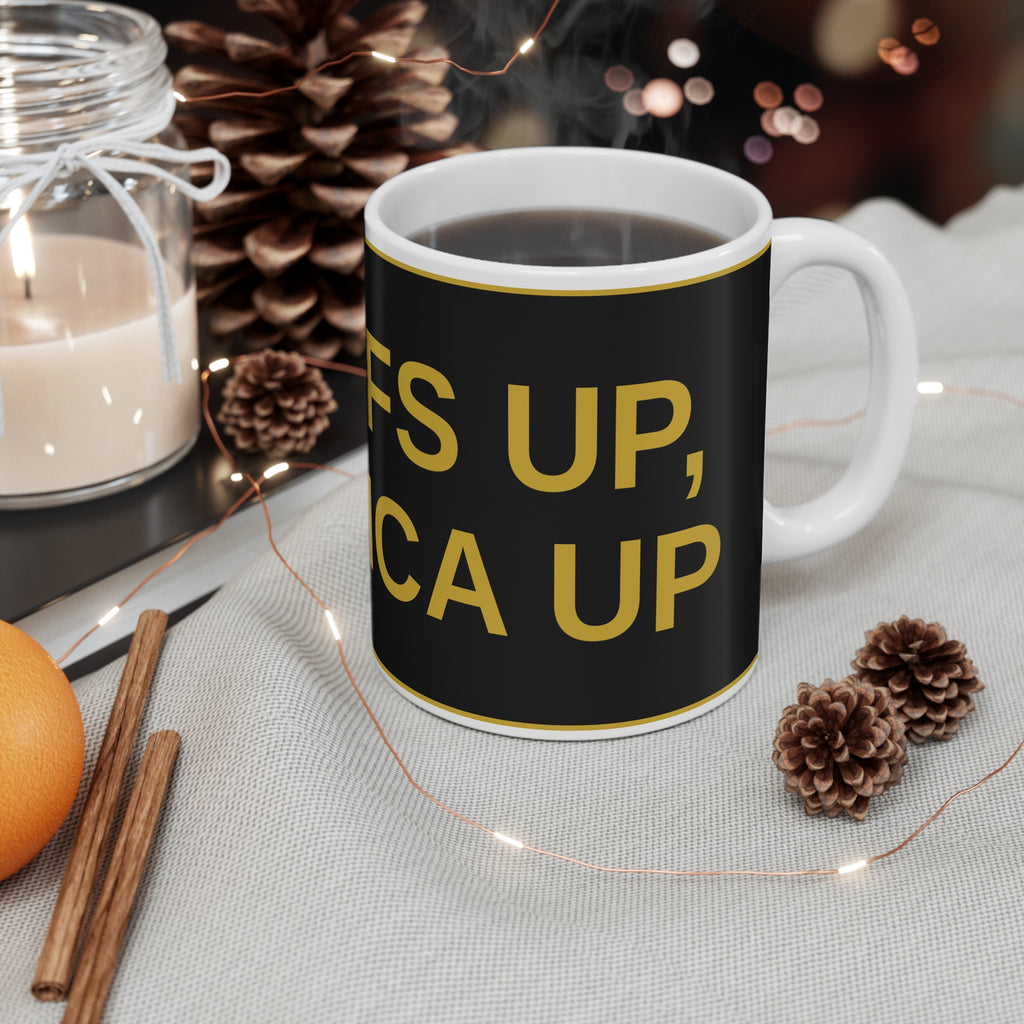 TARIFFS UP, AMERICA UP — Patriot Mug