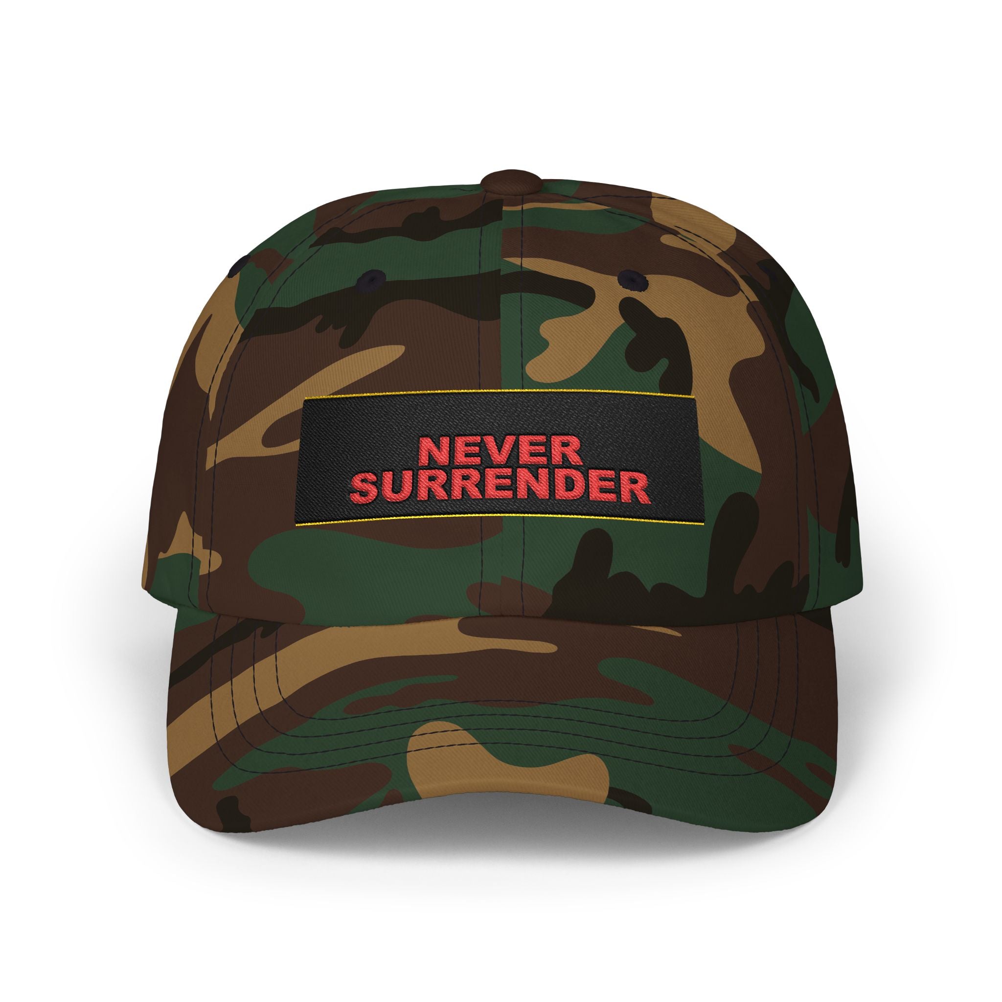 NEVER SURRENDER — Patriot Dad Hat