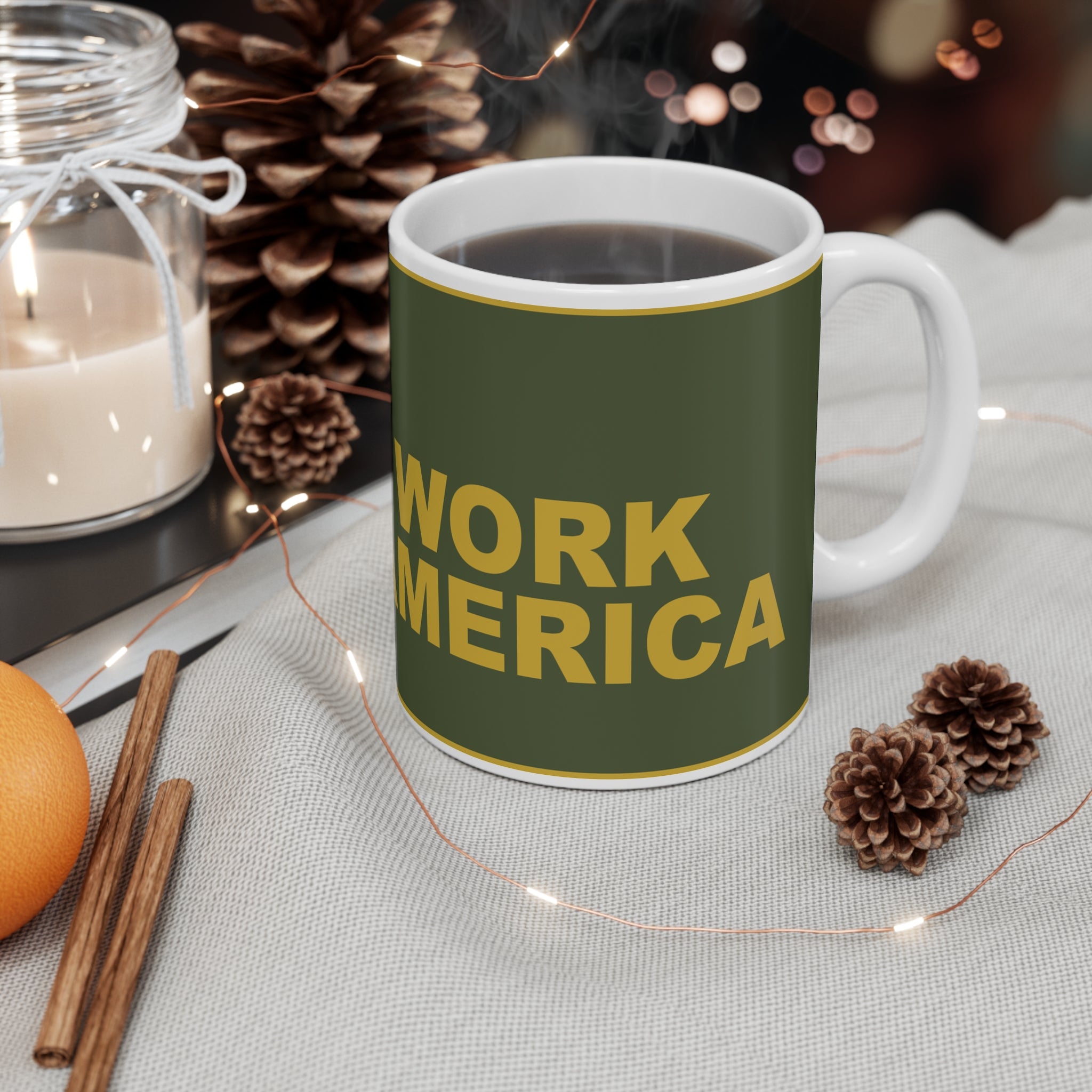 HARD WORK BUILT AMERICA — Patriot Mug