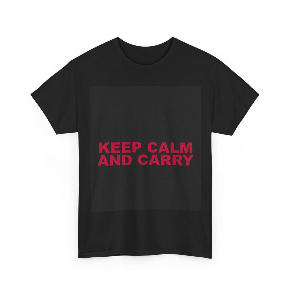 KEEP CALM AND CARRY — Patriot T-Shirt