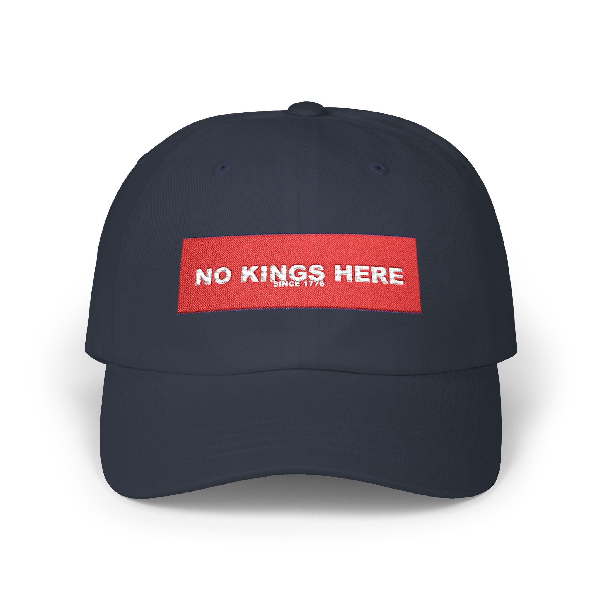 NO KINGS HERE — Patriot Dad Hat