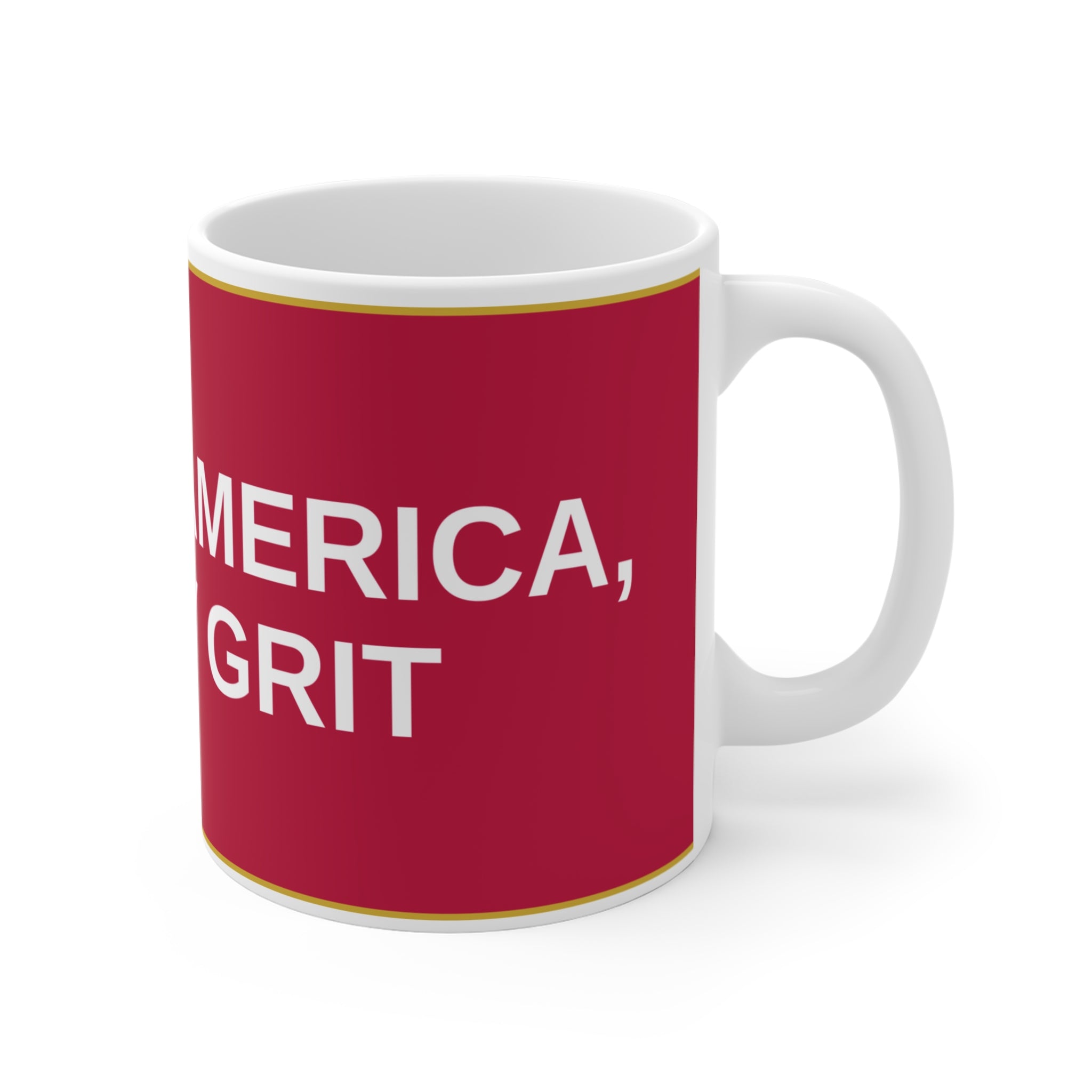 BUILT BY AMERICA, RUN BY GRIT — Patriot Mug