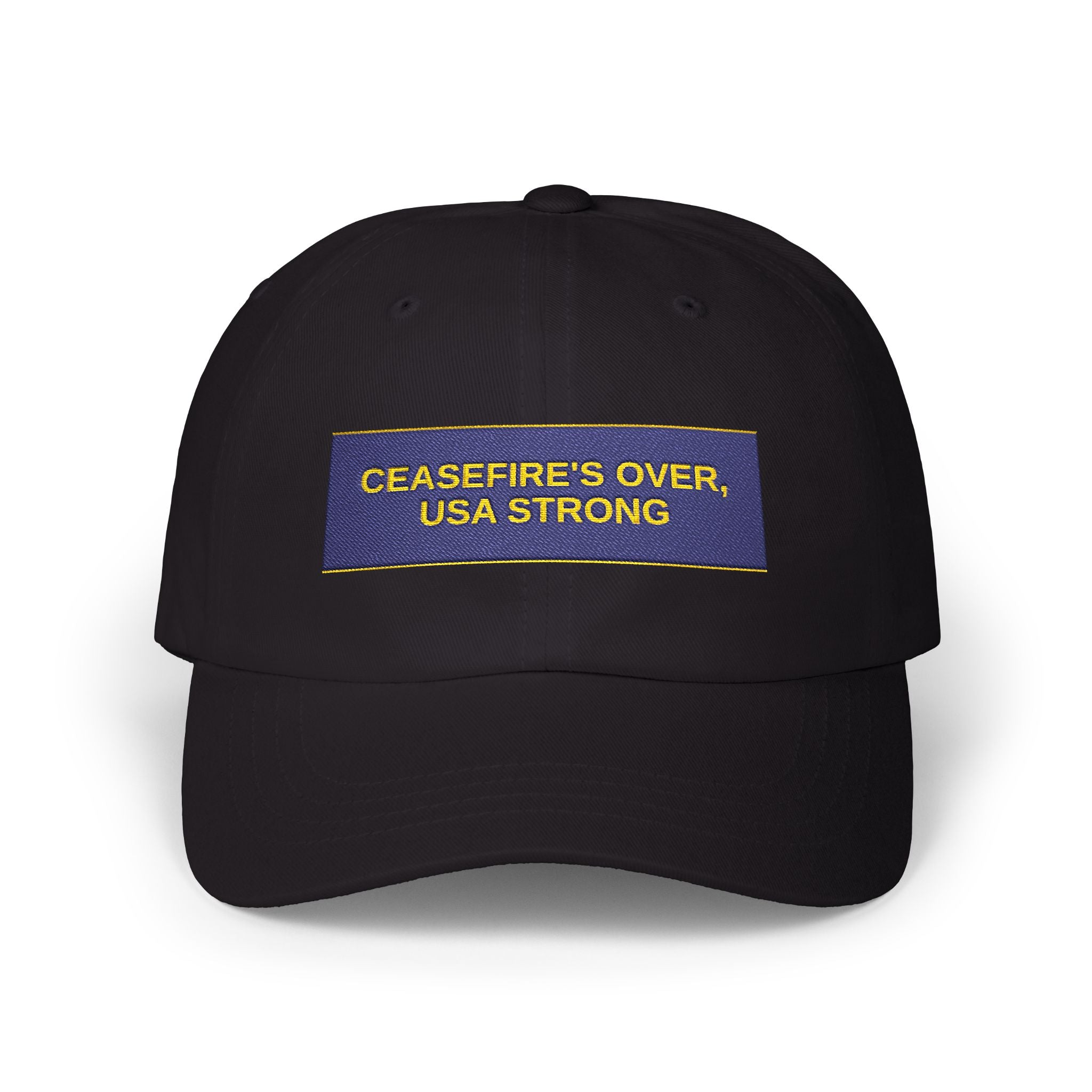 CEASEFIRE'S OVER, USA STRONG — Patriot Dad Hat