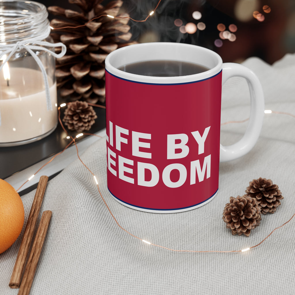 GRAB LIFE BY THE FREEDOM — Patriot Mug