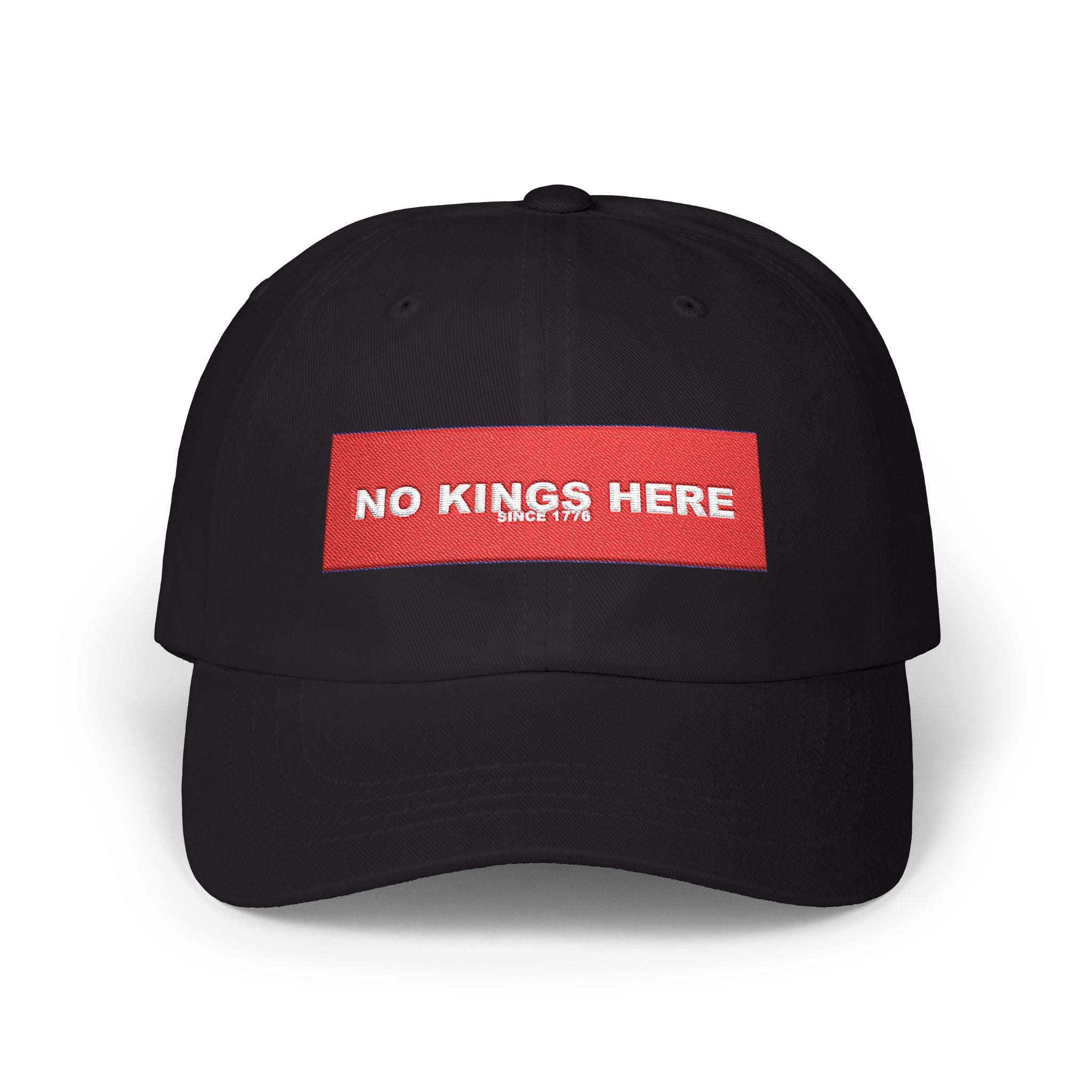 NO KINGS HERE — Patriot Dad Hat